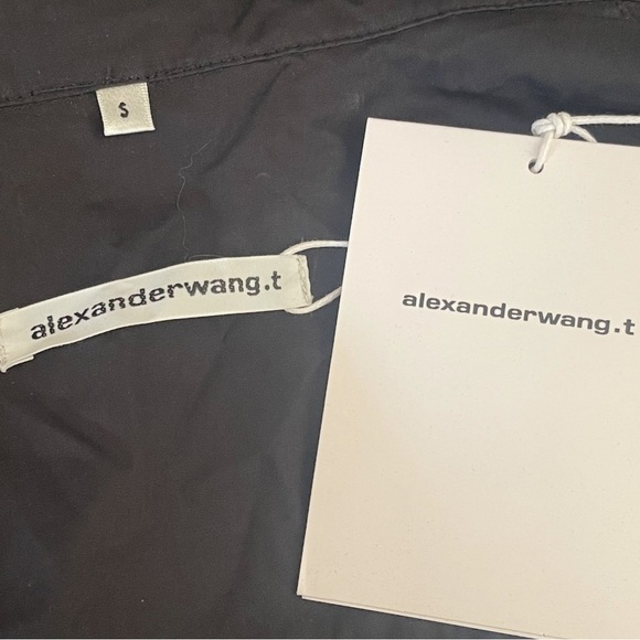 ๐ฅ ๐ ALEXANDER WANG Twinset layered smocked shirt NWT $450 small - Picture 8 of 9